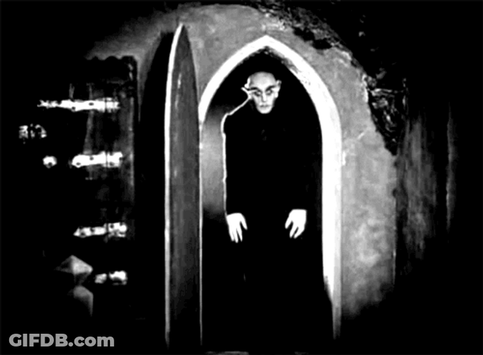 Scary Halloween Old Film Vampire GIF