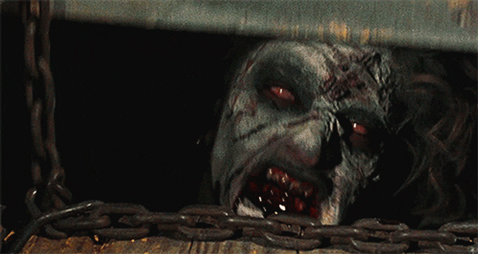 Scary Halloween Possessed Zombie GIF