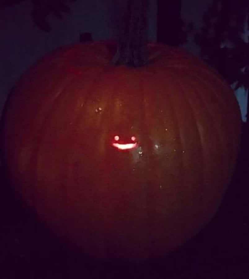 Scary Halloween Pumpkin Small Smile GIF