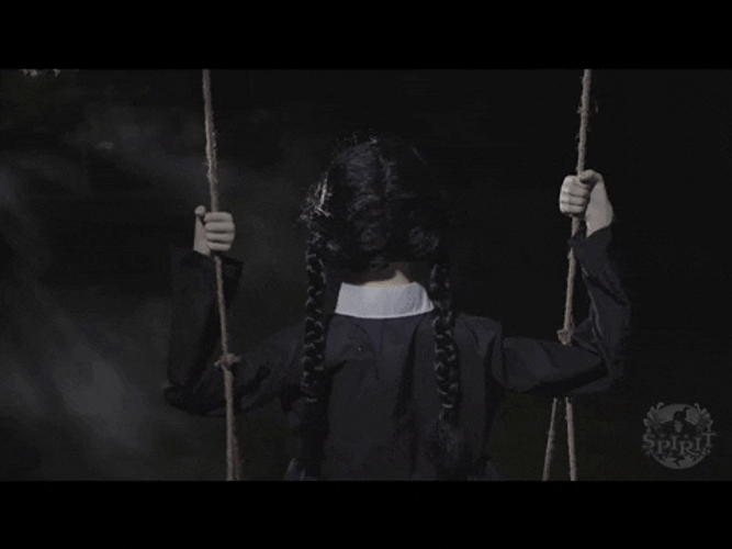 Scary Halloween School Girl Ghost GIF
