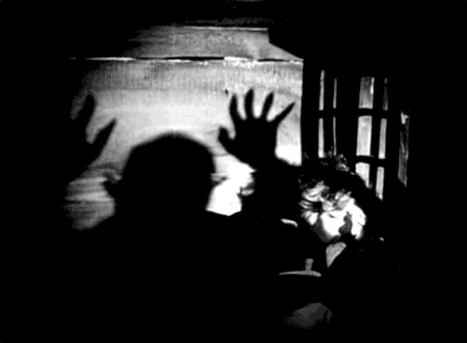 Scary Halloween Shadow Monster GIF