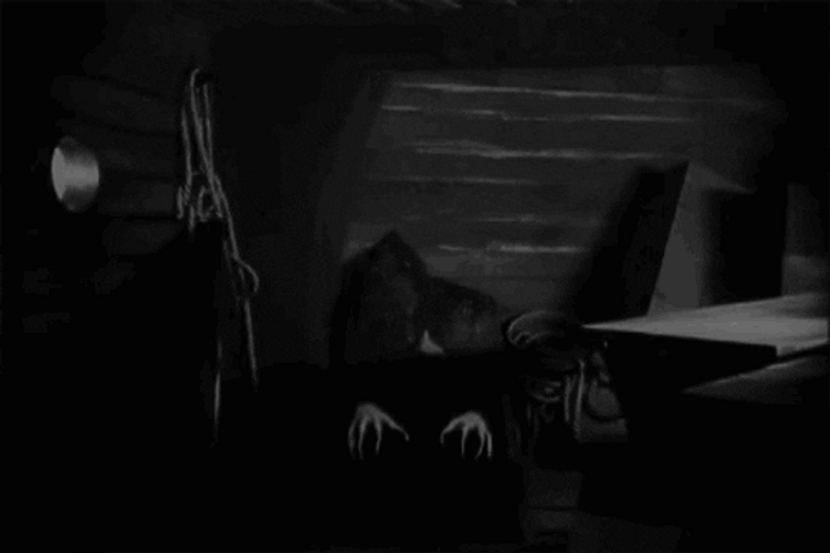 Scary Halloween Vampire Getting Up GIF