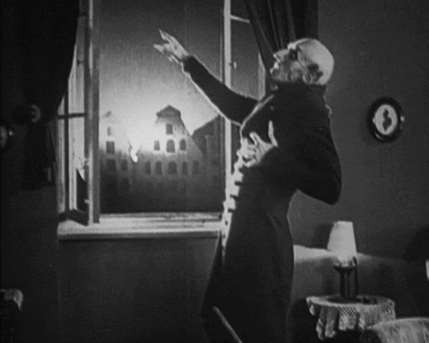 Scary Halloween Vampire Old Film GIF