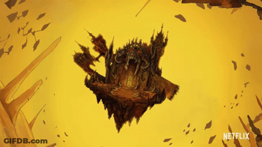 Scary Hell Door Dark Anime GIF