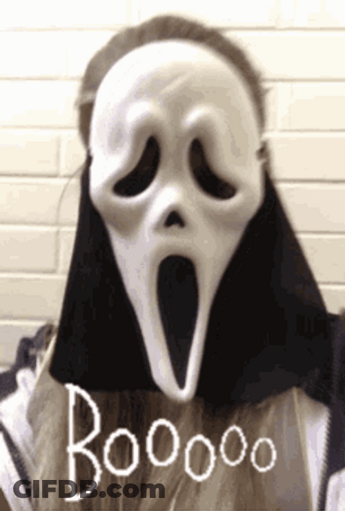 Scary Horror Scream Mask GIF