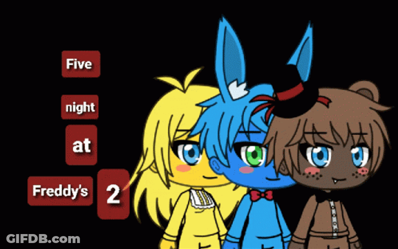 Scary Human Characters Five Nights At Freddys GIF