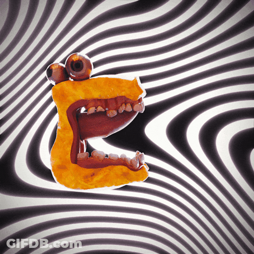 Scary Letter Big E GIF