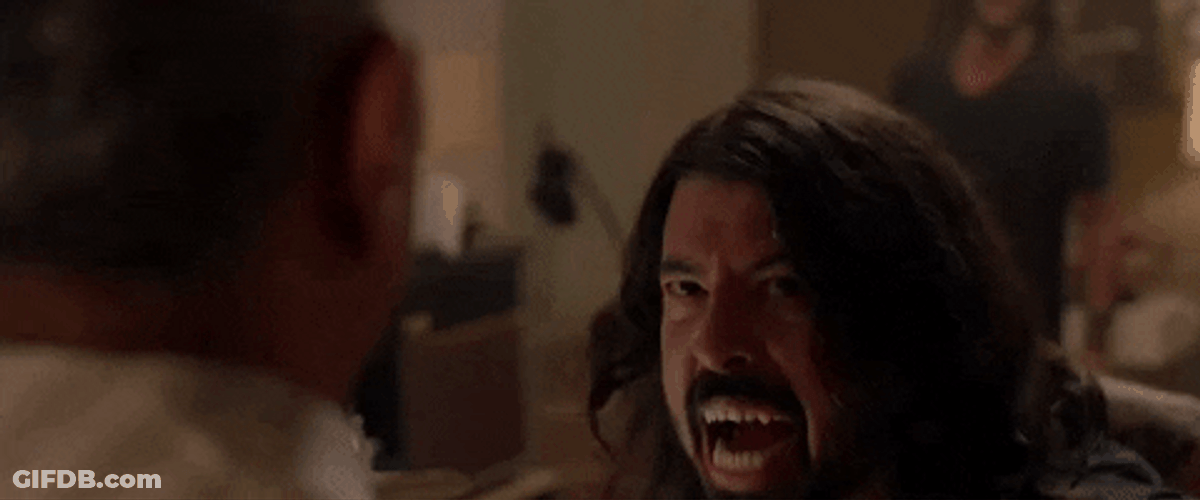 Scary Man Bite GIF