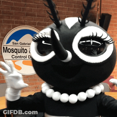 Scary Mascot Mosquito GIF