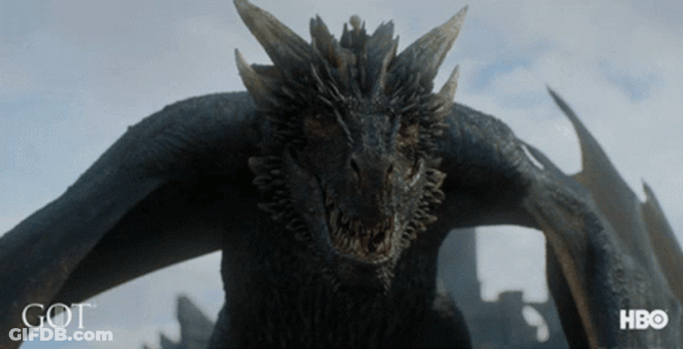 Scary Meleys Showing Pointed Teeth GIF