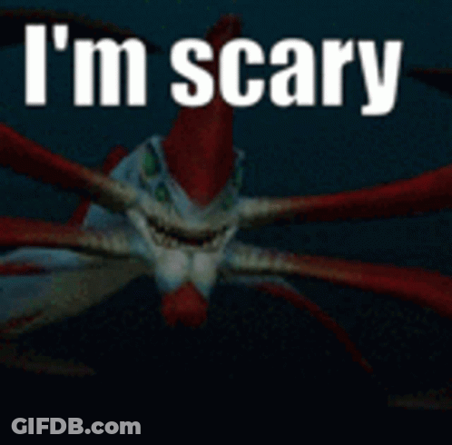 Scary Monster Saying I'm Scary GIF