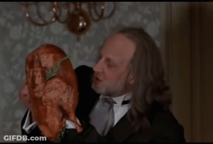Scary Movie Butler Hanson Turkey Lick GIF