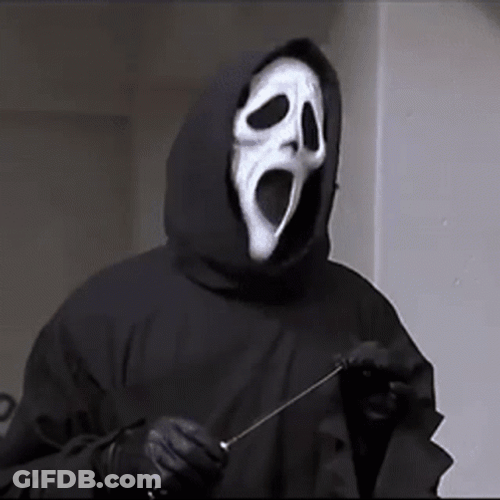 Scary Movie Ghost Face Nodding GIF