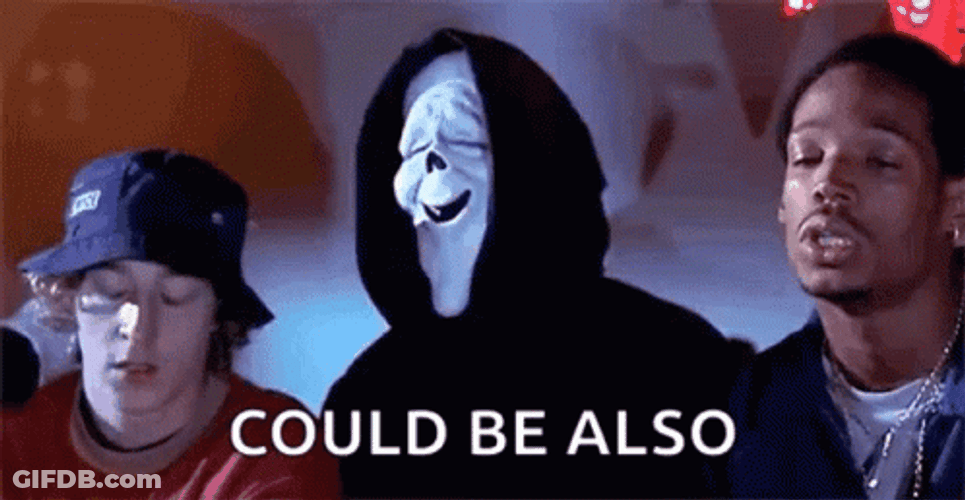 Scary Movie Ghost Face Shaking Head GIF