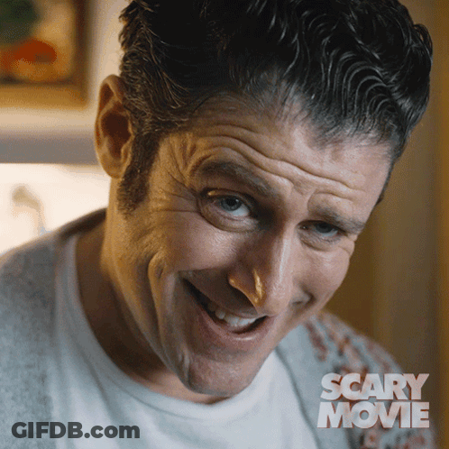 Scary Movie Man Face GIF