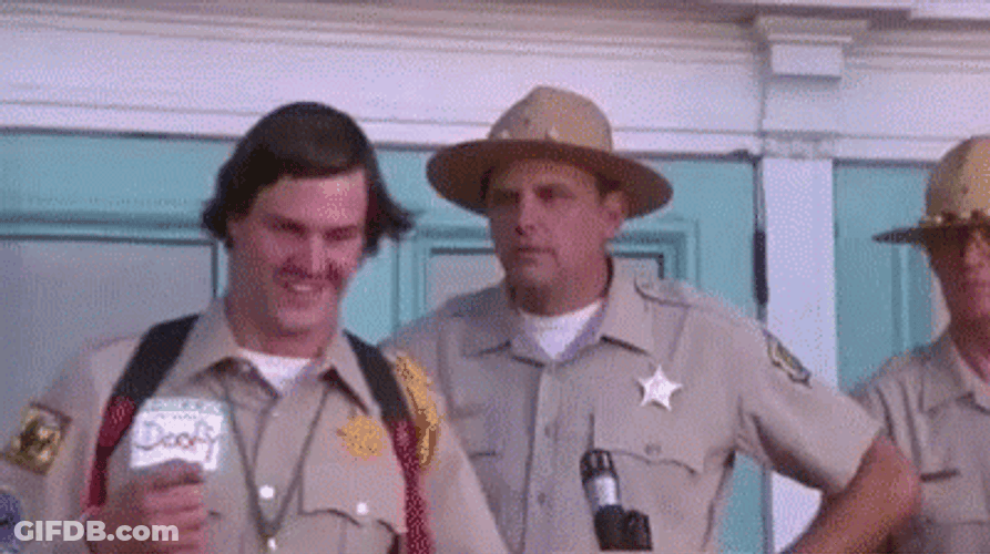 Scary Movie Officer Doofy Waving To Gail Hailstorm GIF