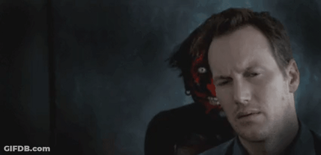 Scary Pop Up Ed Warren Insidious Demon Lurking GIF