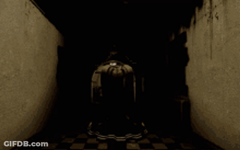 Scary Pop Up Flickering Lights Smiley Face GIF