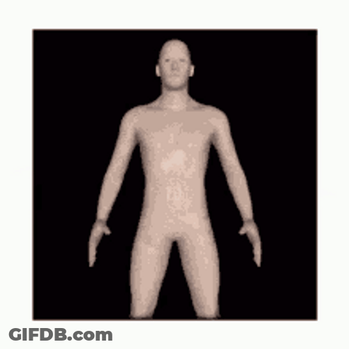 Scary Pop Up Weird 3D Man GIF