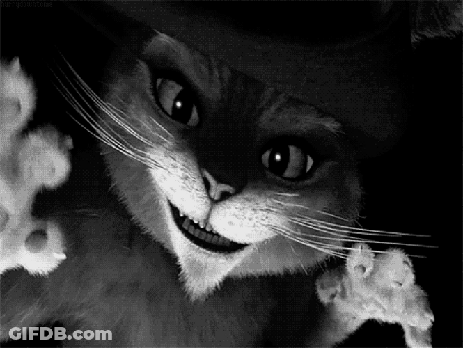 Scary Puss In Boots Eyes GIF