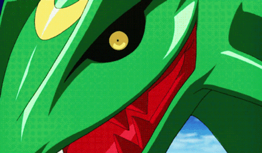 Scary Rayquaza Look GIF