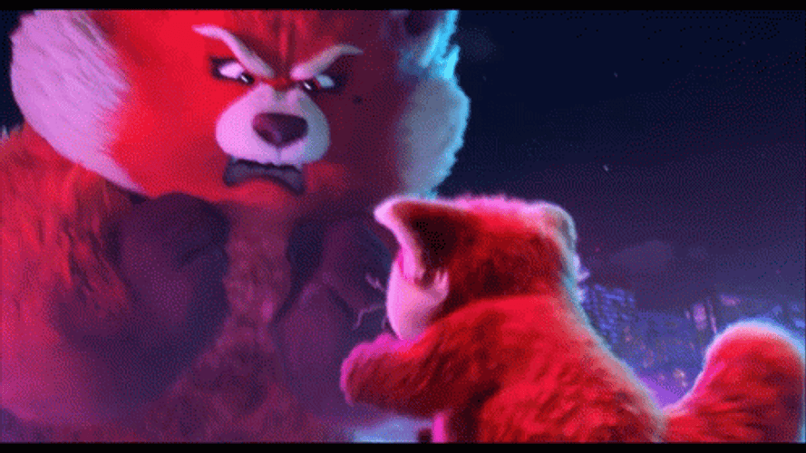 Scary Red Panda Animation GIF