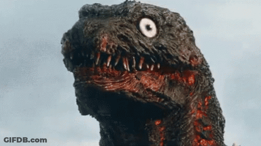 Scary Shin Godzilla Growling GIF