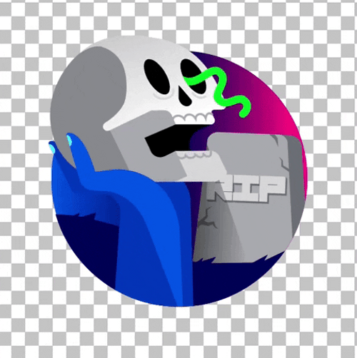 Scary Skull Art Jump Scare GIF