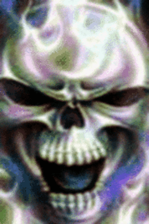 Scary Skull Berserk Transformation GIF