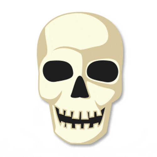Scary Skull Laughing GIF