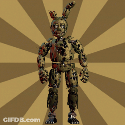 Scary Springtrap Five Nights At Freddy's GIF