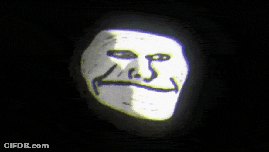 Scary Troll Meme With Hands GIF