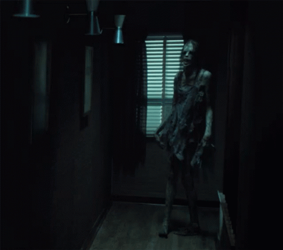 Scary Walking Creepy Ghost GIF