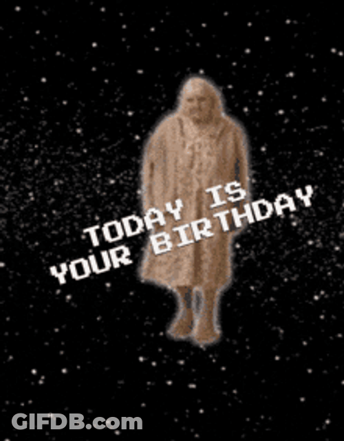 Scary Weird Birthday Greeter Walking GIF