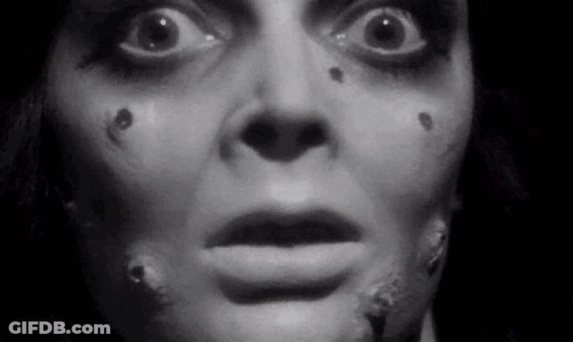Scary Woman Black Sunday Terror GIF