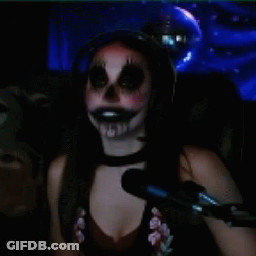 Scary Woman Saying Give Me My Meat GIF