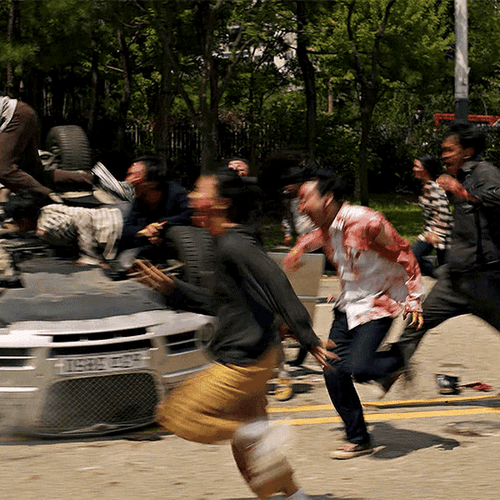 Scary Zombies Running GIF