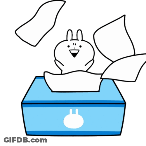 Scattering Paper Towel GIF