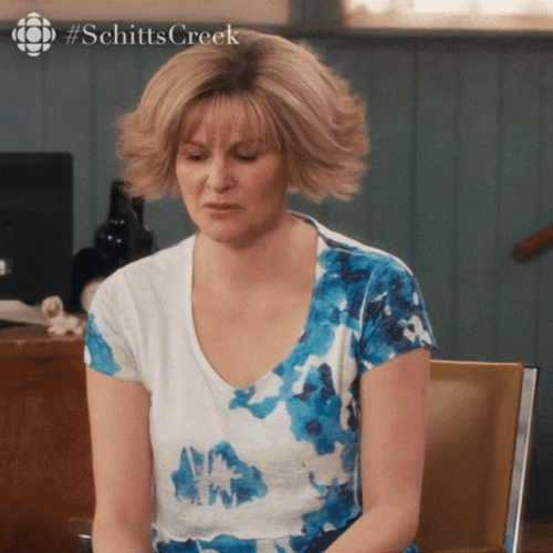 Schiits Creek Jocelyn What Have I Done GIF