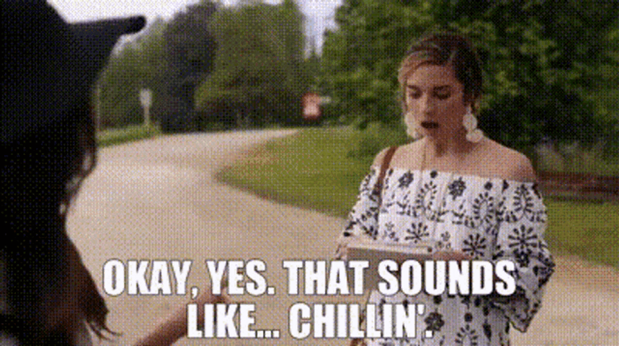 Schitt's Creek Alexis Rose Chillin' GIF