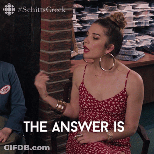 Schitt's Creek Annie Murphy The Answer Is Maybe GIF