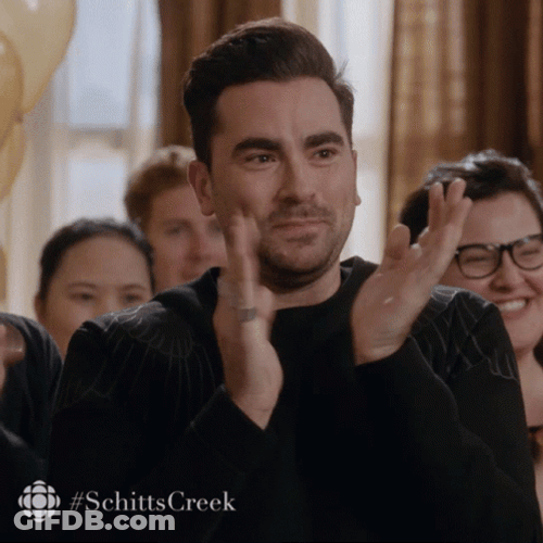 Schitt's Creek Dan Levy Applaud GIF