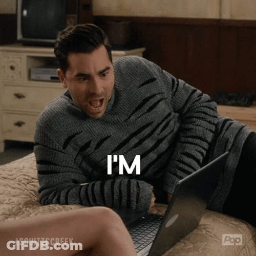 Schitt's Creek Dan Levy Saying Im Obsessed GIF