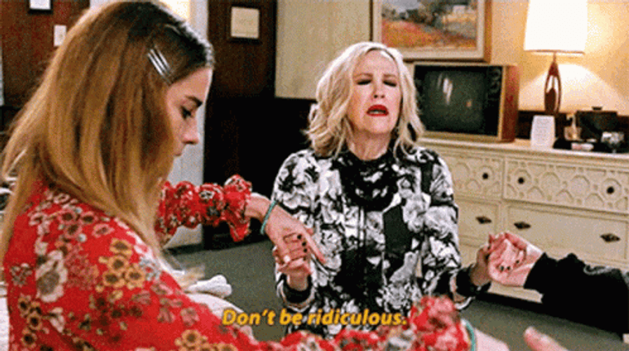 Schitt's Creek Group Praying GIF