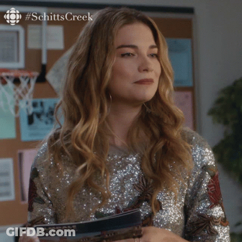 Schitt's Creek Woman Saying I Won't Do That GIF