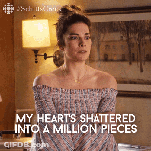 Schitts Creek Alexis Rose Hearts GIF