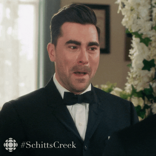 Schitts Creek David Rose Laugh Cry GIF