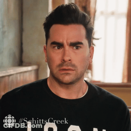 Schitts Creek Eyeroll GIF