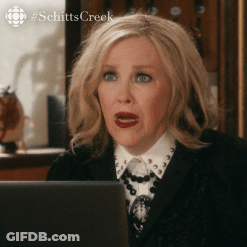 Schitts Creek Moira Rose Oh Wow Amazing Reaction GIF