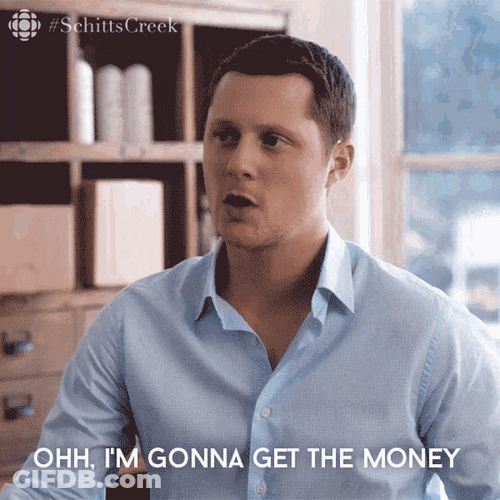 Schitts Creek Noah Reid He Got Money GIF